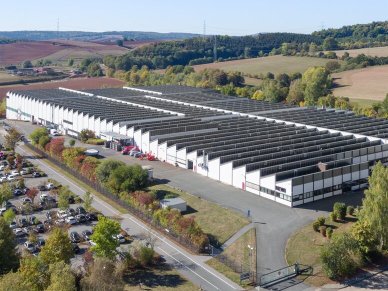 Drone image of the 168极速一分钟赛车开奖 plant with white façade